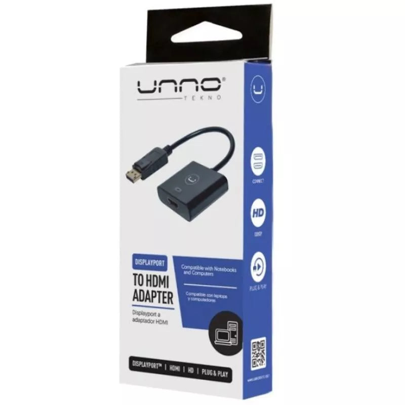 ADAPTADOR DISPLAYPORT (M) A HDMI (H) UNNO