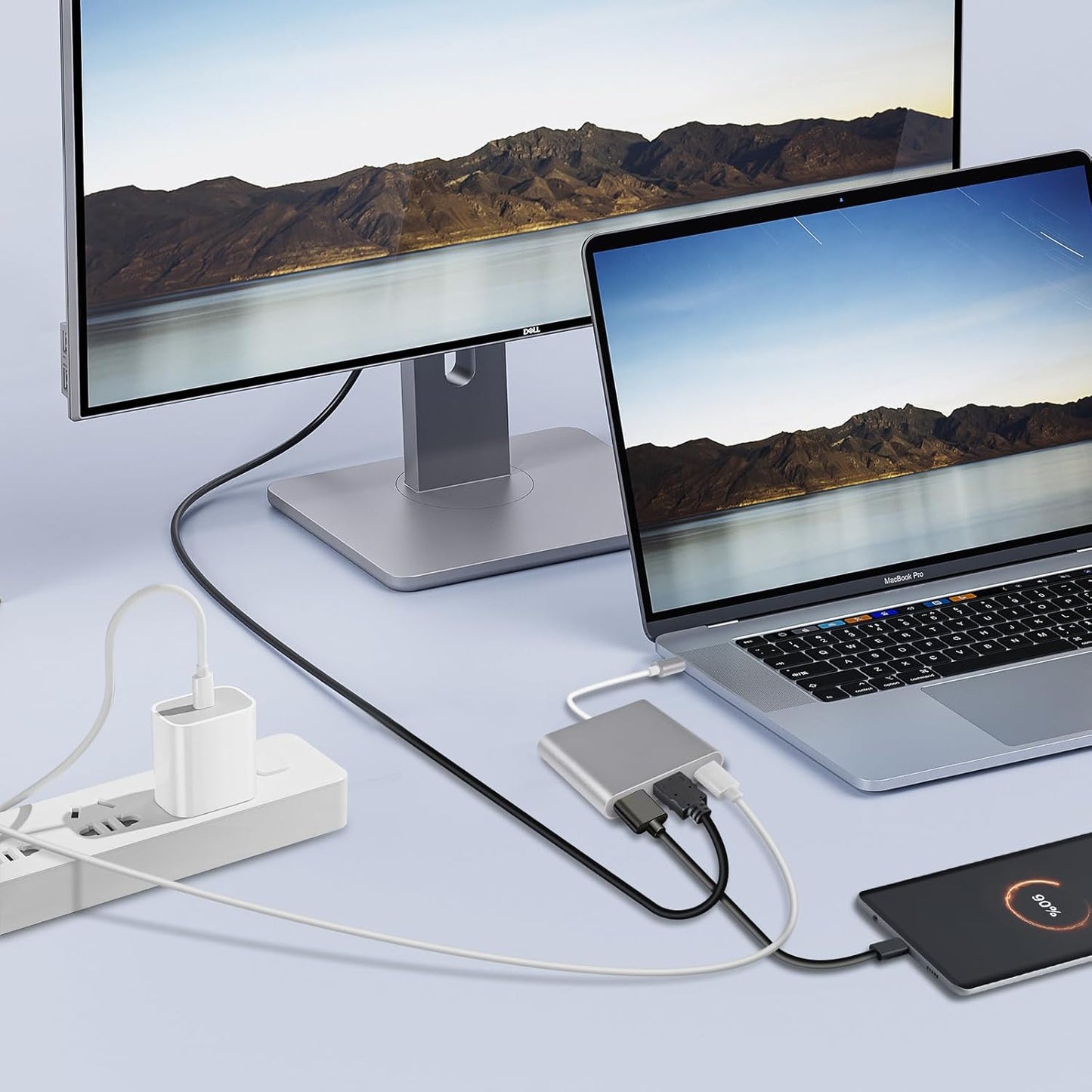 ADAPTADOR USB C A HDMI 4K 3 EN 1