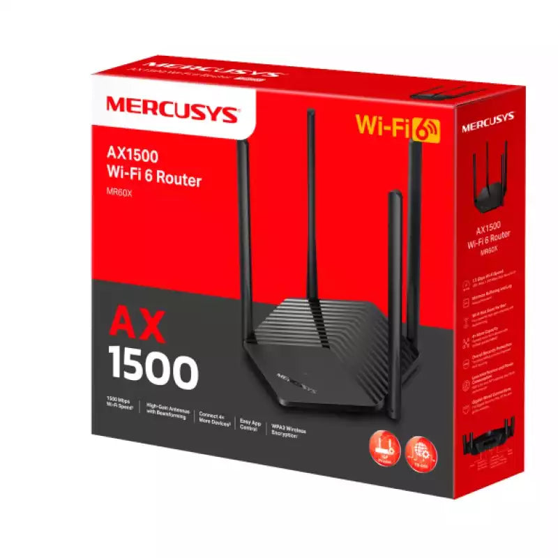 ROUTER MERCUSYS AX1500 (MR60X) WI-FI 6