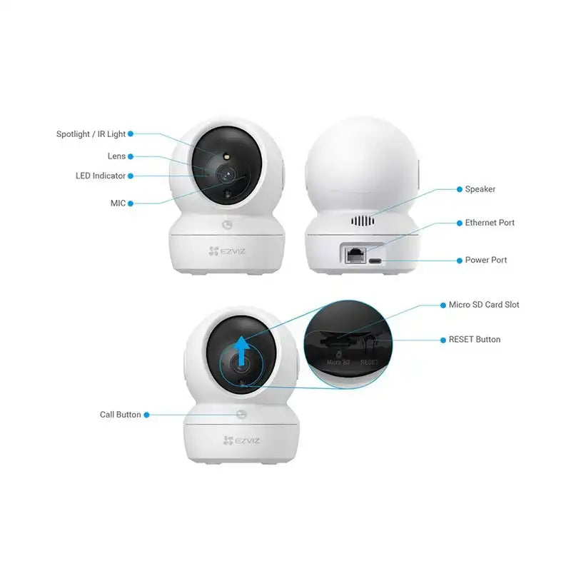 CAMARA INTELIGENTE EZVIZ CS-H6C PRO 2K