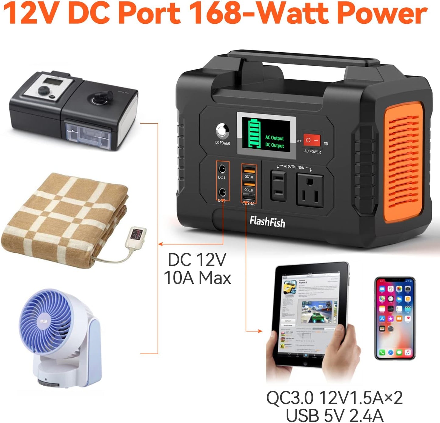 ESTACION DE ENERGIA PORTATIL 200 W