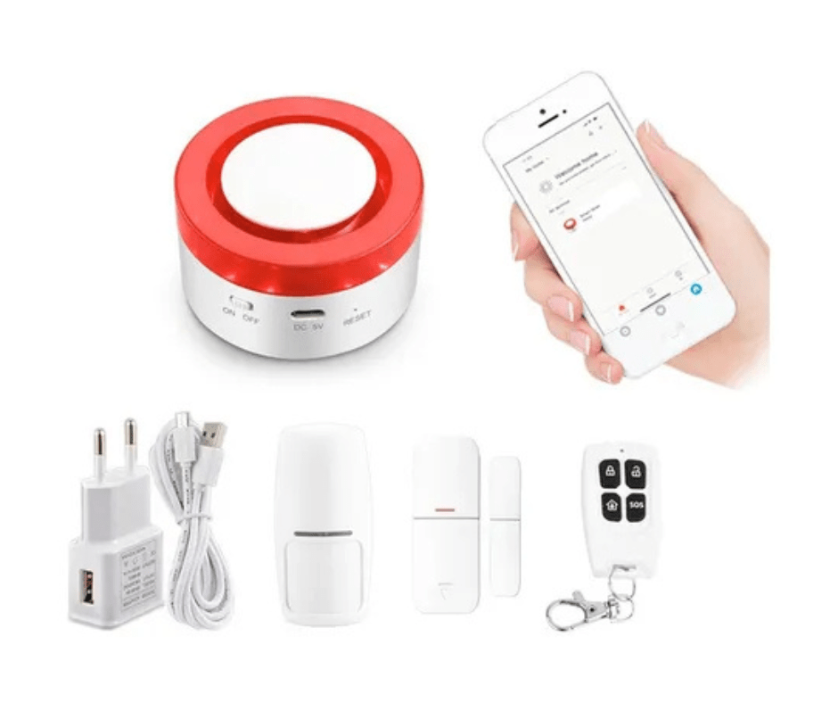 SISTEMA DE ALARMA INTELIGENTE WIFI CON SIRENA