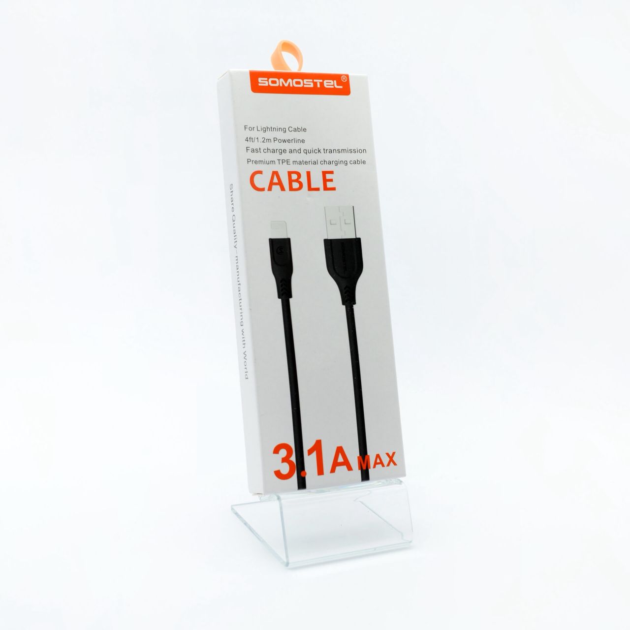 CABLE USB TIPO LIGHTNING C/NEGRO SMS-BT01