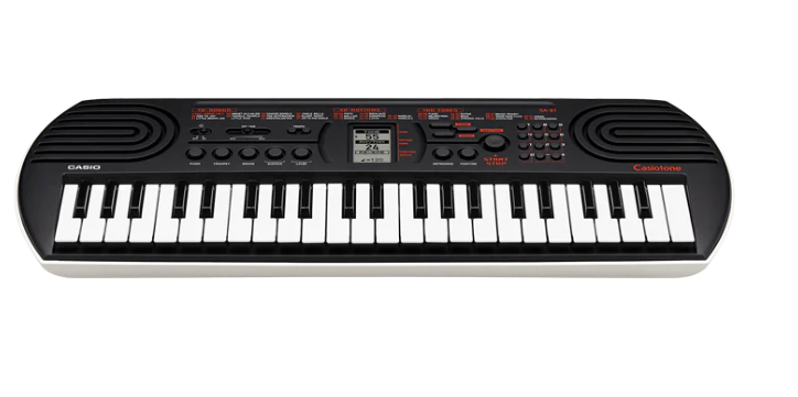 TECLADO CASIO SA-81 DE 44 TECLAS/ 32 SONIDOS / 100 TONOS / 10 MELODIAS / 50 RITMOS