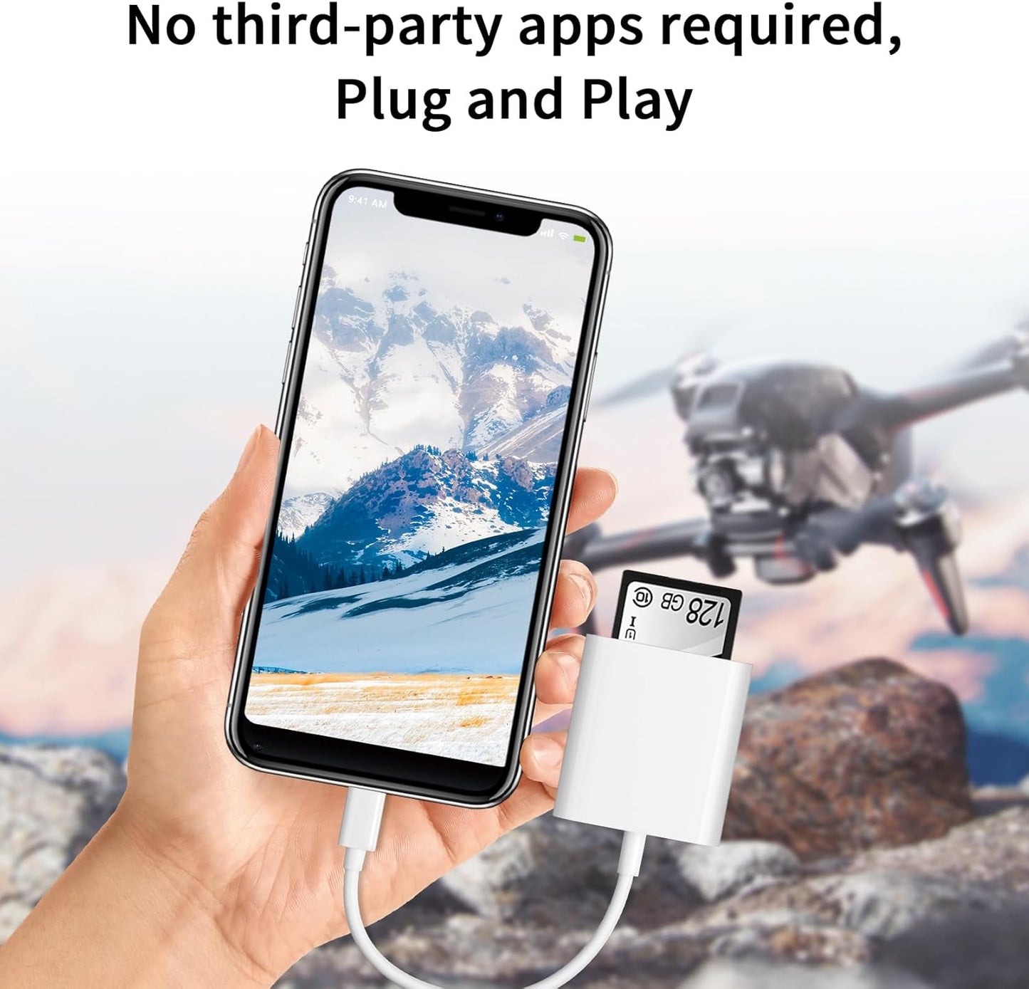 LECTOR DE TARJETAS OTG CON USB PARA IPHONE Y ANDROID