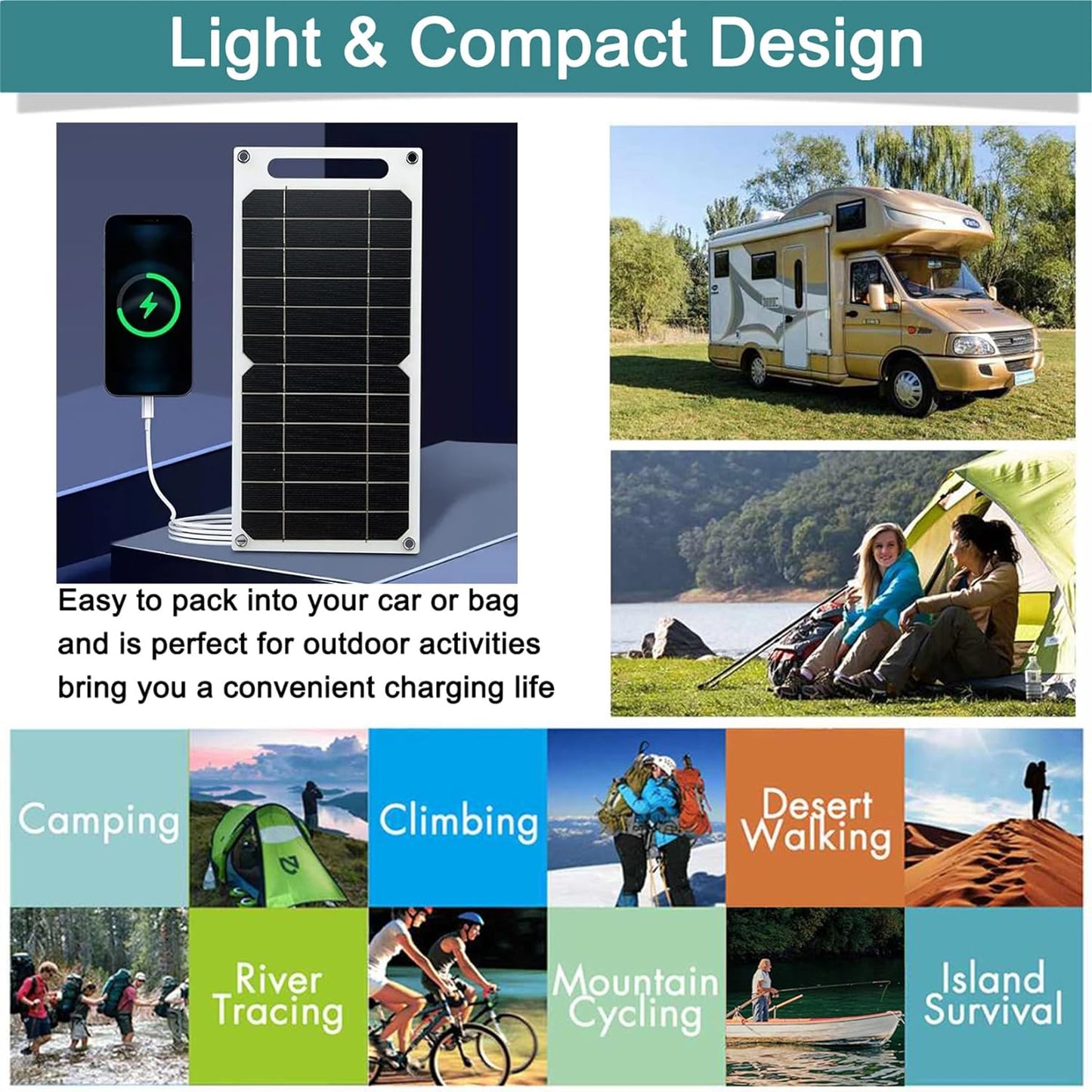 MINI PANEL SOLAR USB