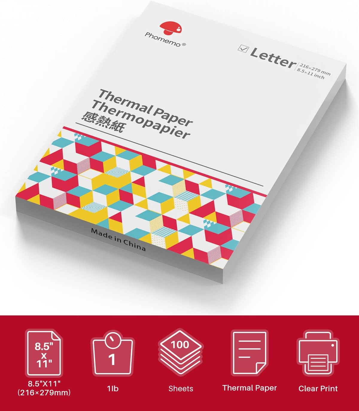 PHOMEMO PAPEL PARA IMPRESORA TERMICA