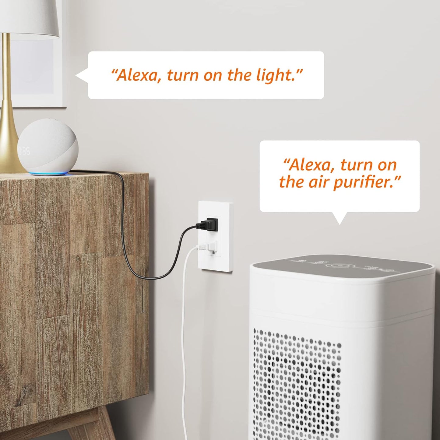AMAZON BASICS TOMA CORRIENTE DE PARED INTELIGENTE WIFI