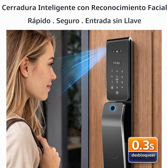 CERRADURA INTELIGENTE CON CAMARA WIFI IP68 + ALEXA TYSH-LWT12