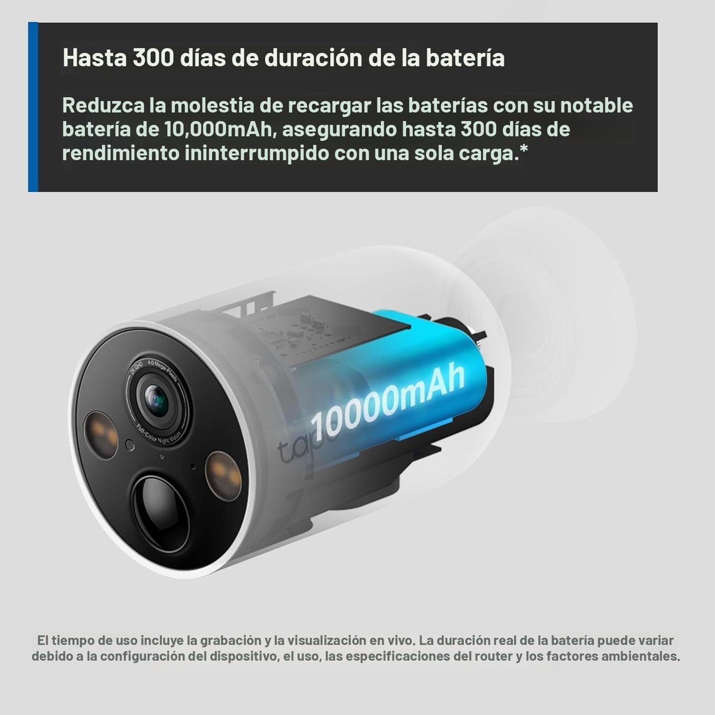 CÁMARA DE SEGURIDAD INALÁMBRICA DE MONTAJE MAGNÉTICO PARA EXTERIORES - TAPO MAGCAM