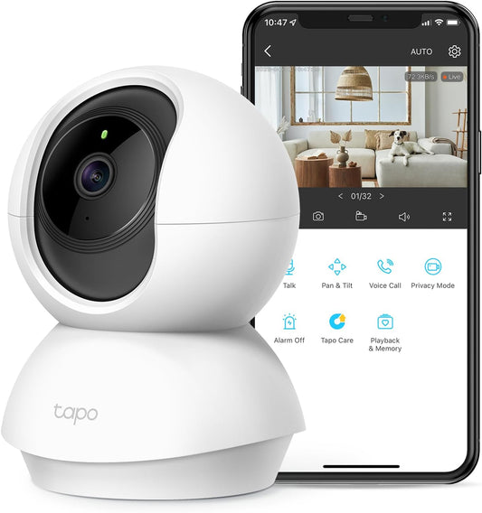 CÁMARA DE SEGURIDAD 2K CON GIRO E INCLINACIÓN TAPO TP-LINK