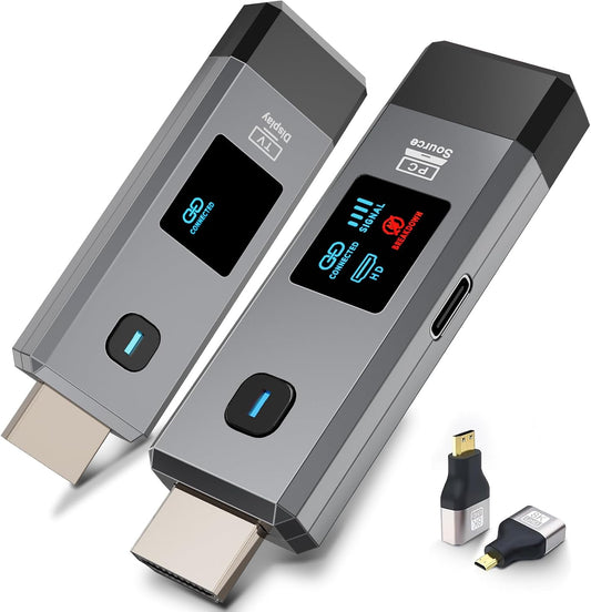 TRANSMISOR Y RECEPTOR HDMI INALÁMBRICO 328 PIES/100M EXTENSOR 1080P SALIDA | 4K