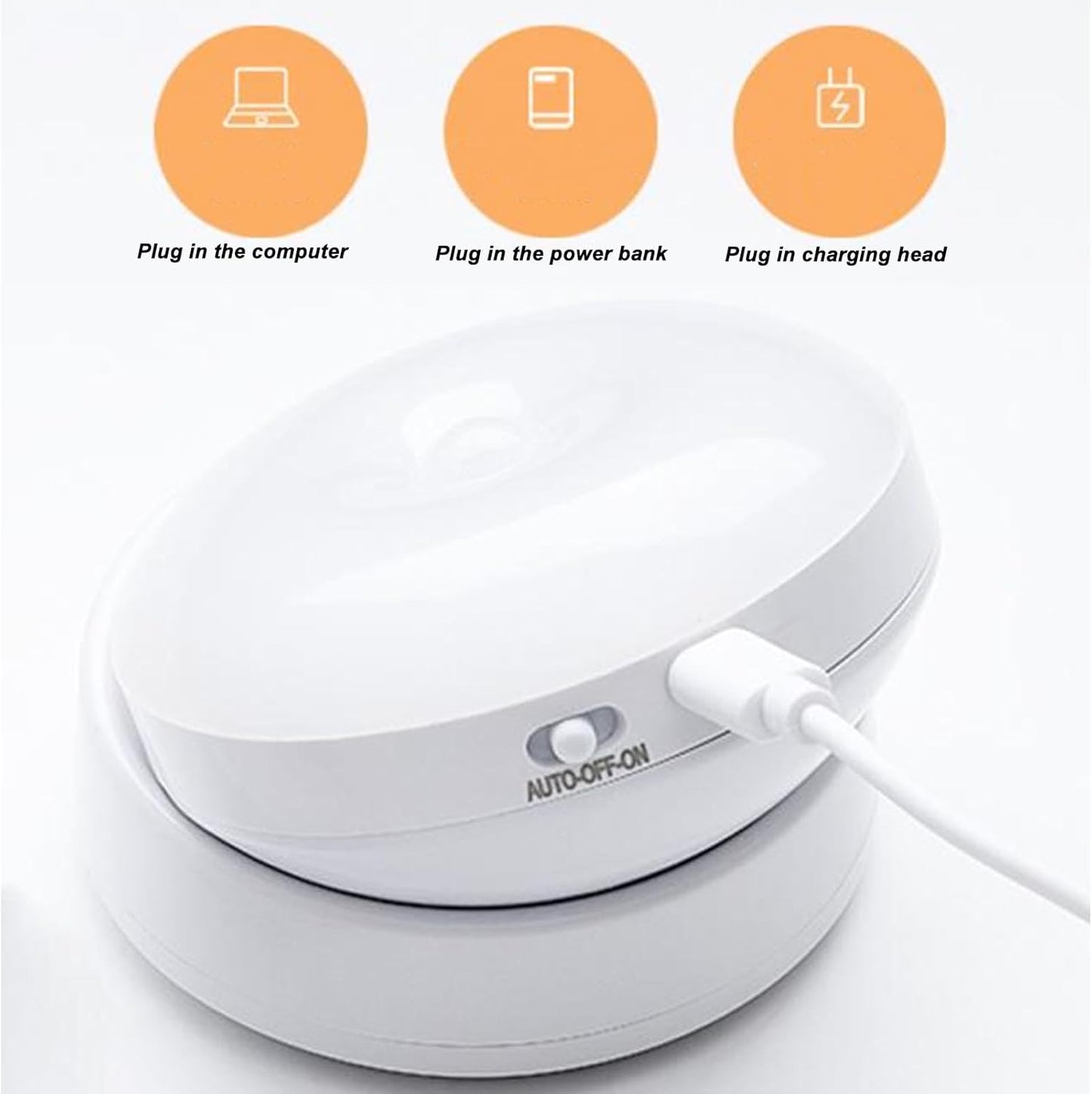 LAMPARA LED 360 RECARGABLE CON SENSOR DE MOVIMIENTO