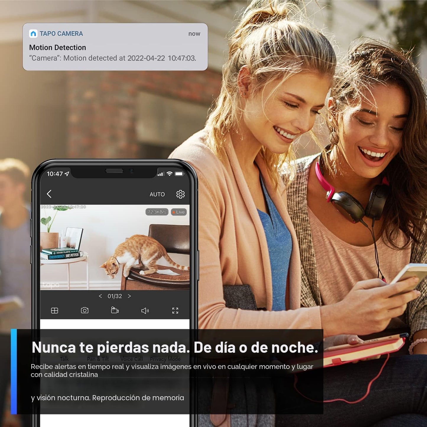 CÁMARA DE SEGURIDAD 2K CON GIRO E INCLINACIÓN TAPO TP-LINK