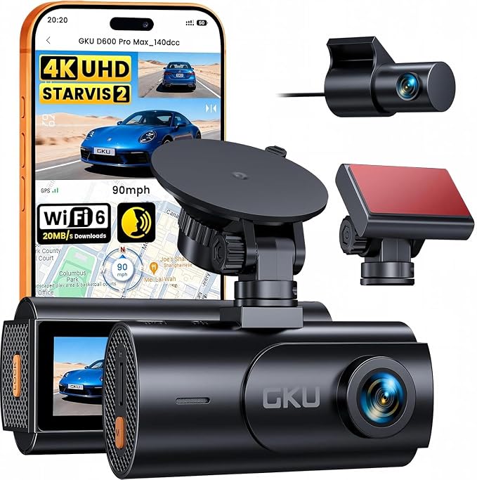 CAMARA PARA CARRO FRONTAL Y TRASERA 4K