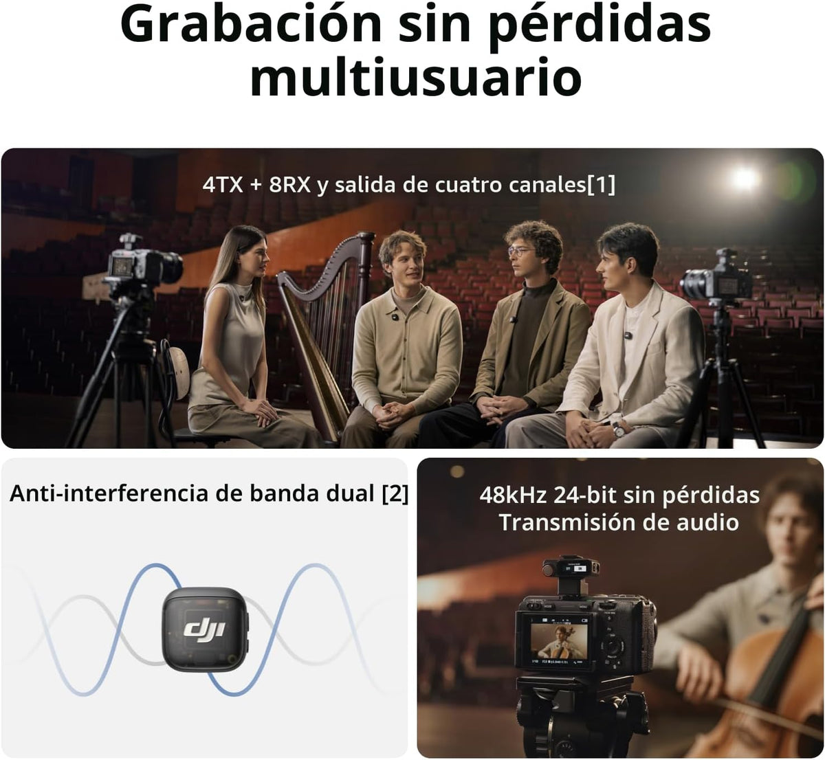 MICROFONO DJI MIC 3 MOBILE (2 RX - 1 TX)