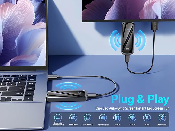 TRANSMISOR Y RECEPTOR HDMI INALÁMBRICO 328FT/100M
