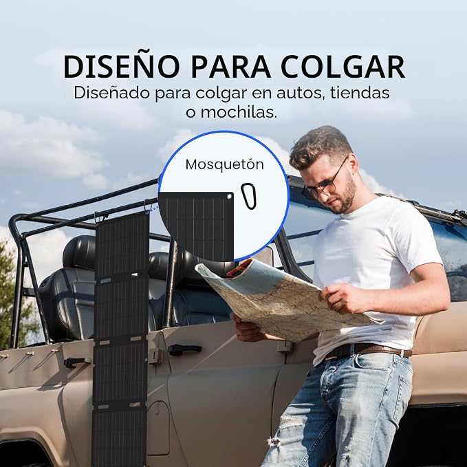 PANEL SOLAR ECOFLOW DE 45W CON USB C