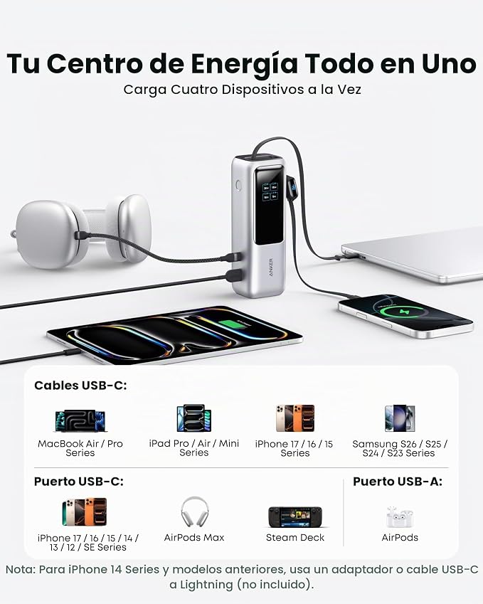 POWER BANK ANKER 25000MAH 165W
