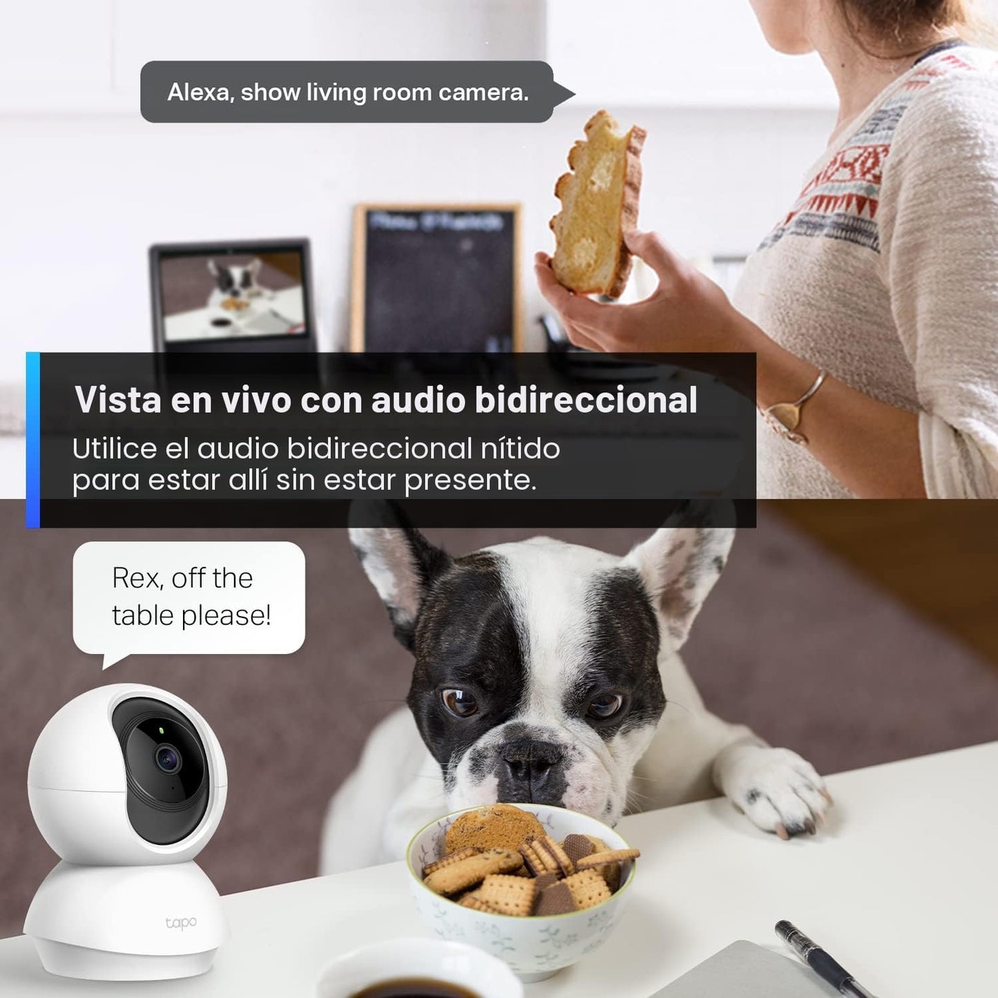 CÁMARA DE SEGURIDAD 2K CON GIRO E INCLINACIÓN TAPO TP-LINK