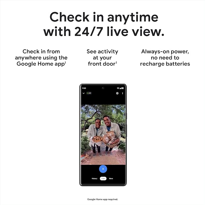 TIMBRE CON CAMARA INTELIGENTE CON CABLE GOOGLE NEST