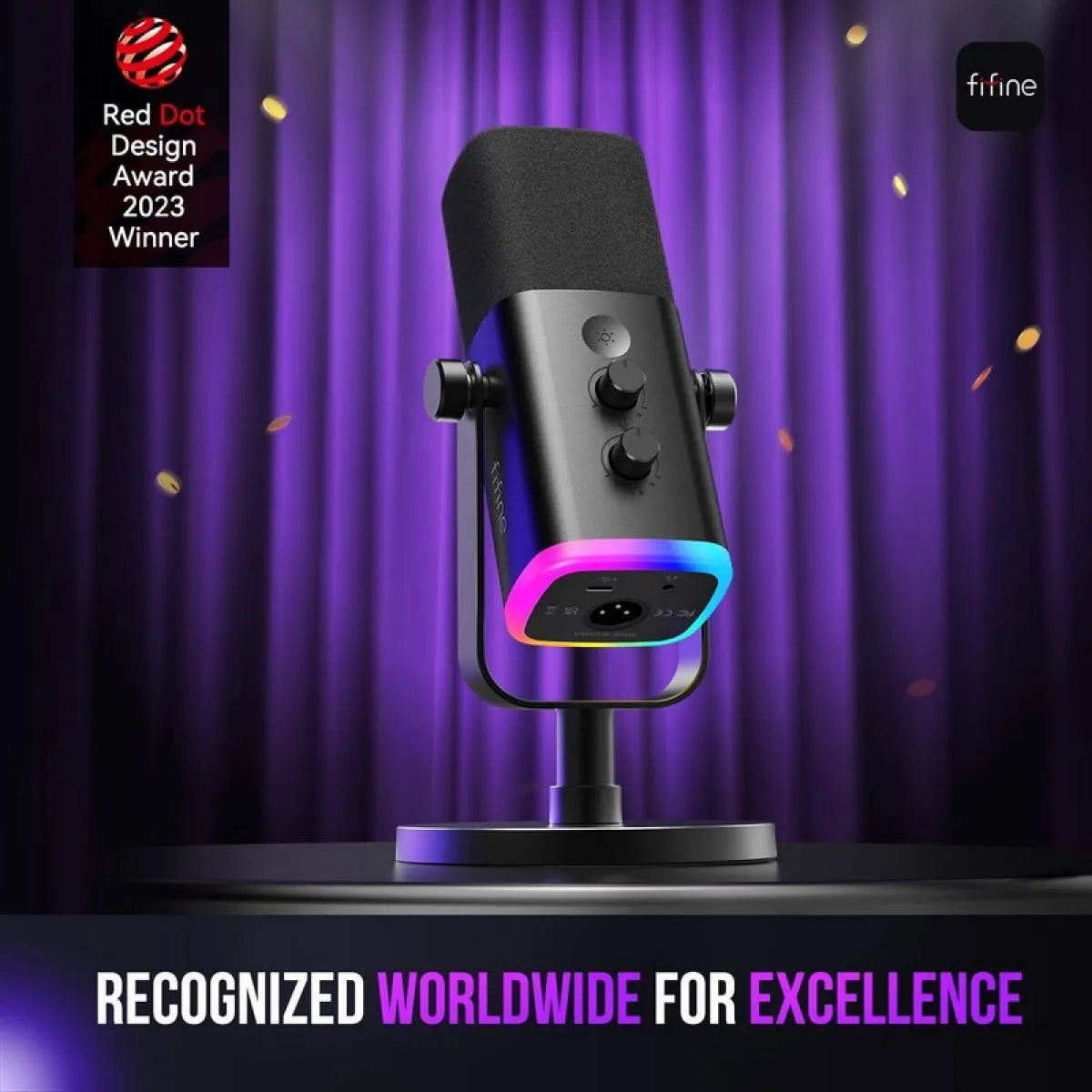 MICRÓFONO FIFINE AM8 STREAMING RGB XLR/USB