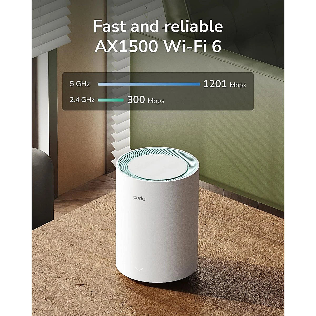 CUDY SISTEMA WI-FI MESH AX1500 M1500 (1 PACK)