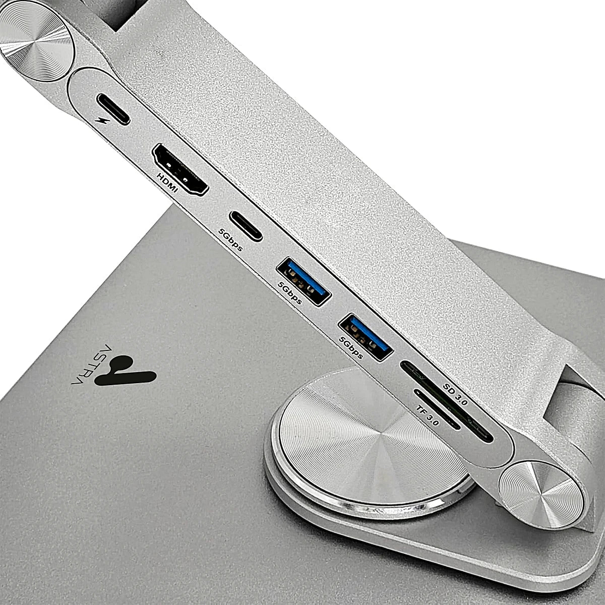 BASE PARA LAPTOP ASTRA 60 GRADOS DOCKING 7 EN 1 METALICA
