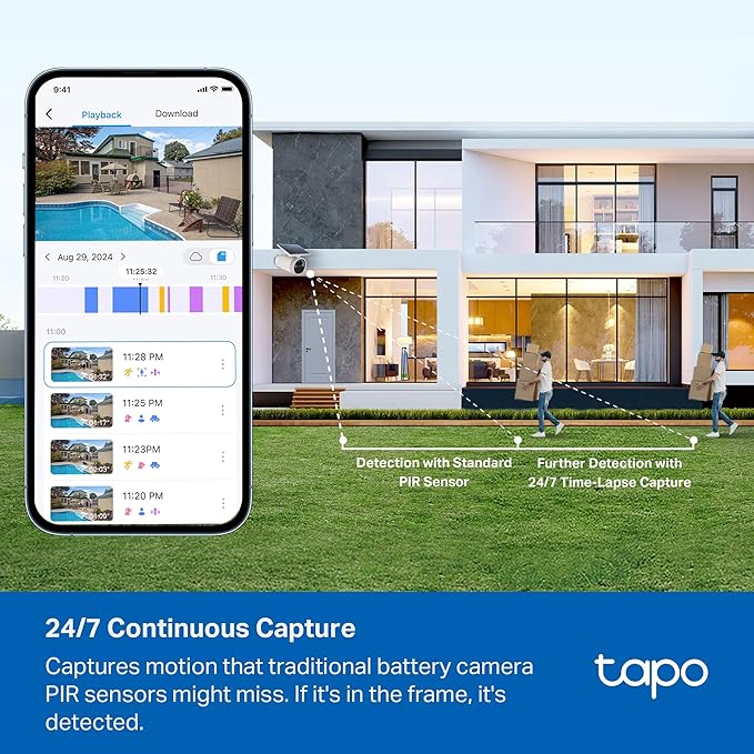 TAPO MAGCAM C465 - CÁMARA DE SEGURIDAD INALÁMBRICA 4K PARA EXTERIORES