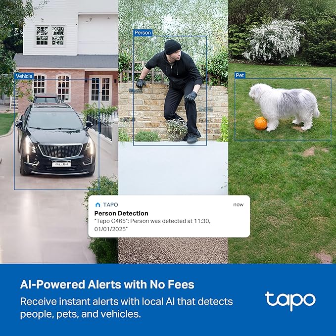 TAPO MAGCAM C465 - CÁMARA DE SEGURIDAD INALÁMBRICA 4K PARA EXTERIORES
