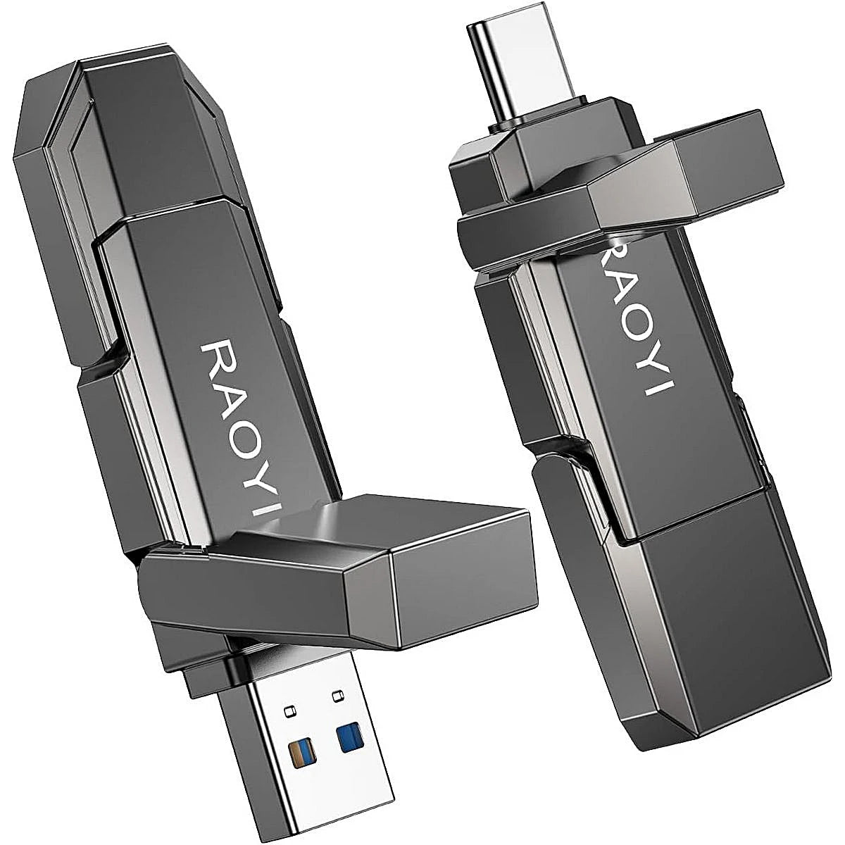 DISCO DURO SOLIDO EXTERNO 512 GB RAOYI USB Y TIPO C