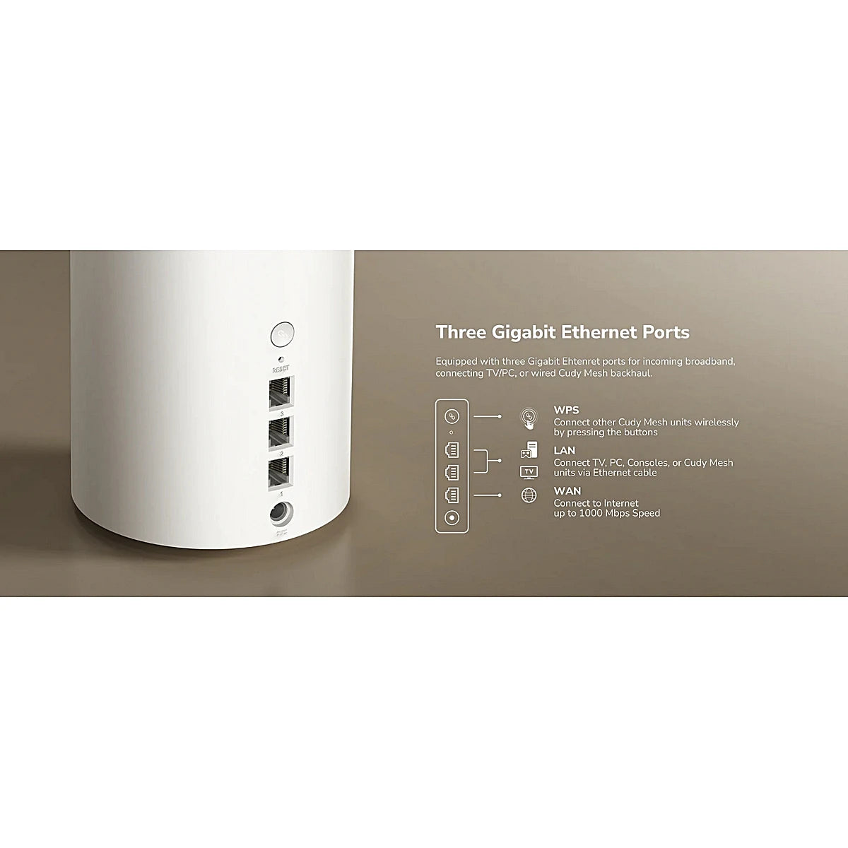 CUDY SISTEMA WI-FI MESH BE3600 M3600 (1 PACK) BLANCO WIFI 7