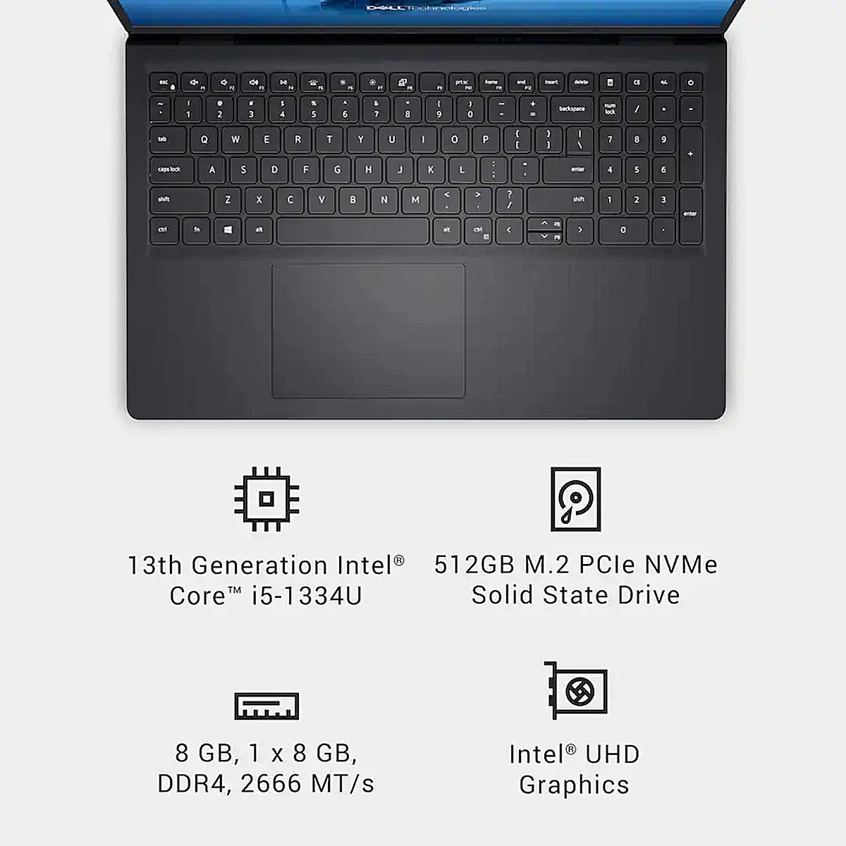 LAPTOP DELL i5  8GB RAM 512GB SSD PANTALLA TACTIL