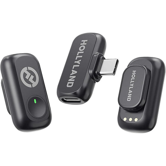 MICRÓFONO HOLLYLAND LARK A1 LAVALIER DOBLE INALÁMBRICO TIPO C