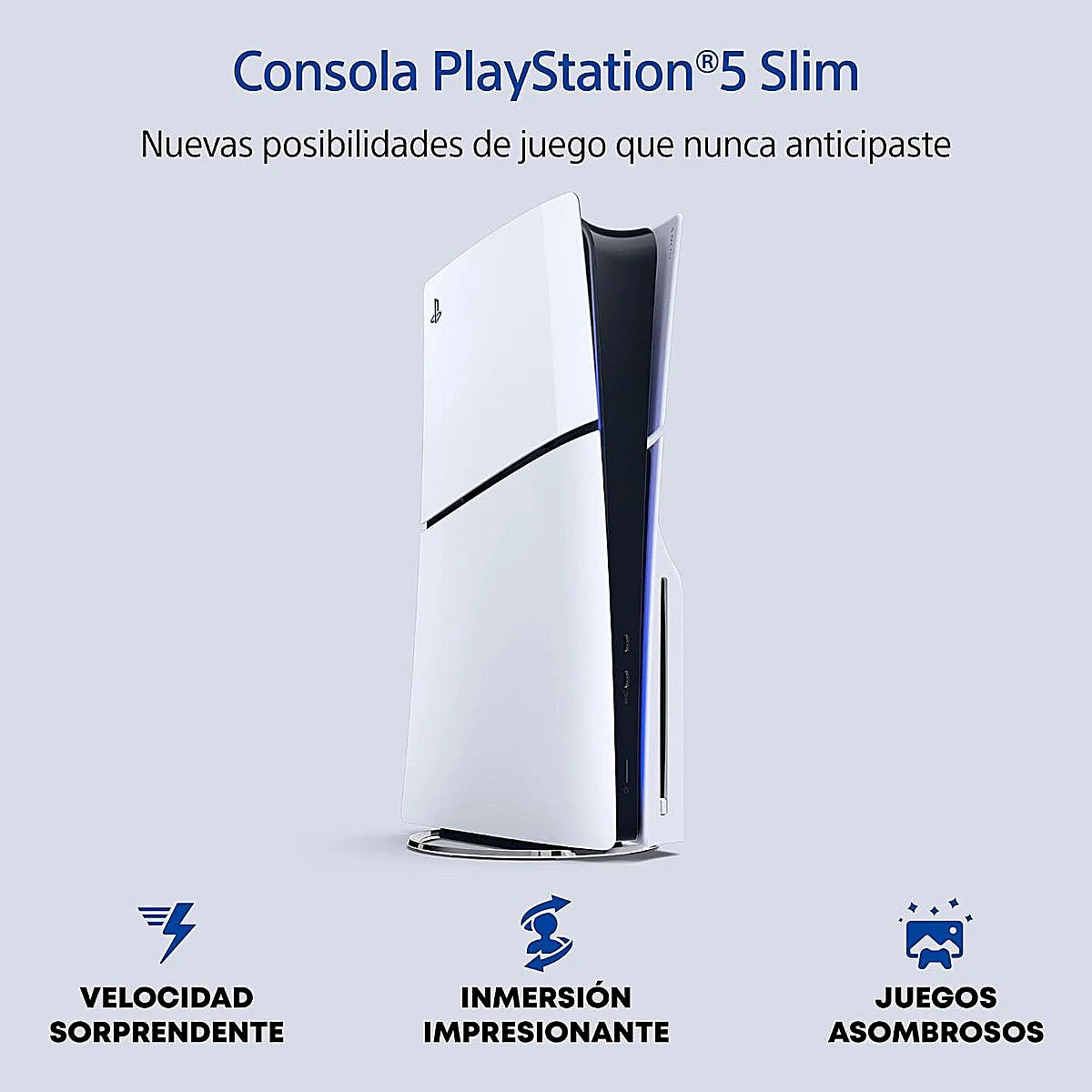 CONSOLA PLAYSTATION 5 SLIM SONY CON LECTOR DVD 1TB