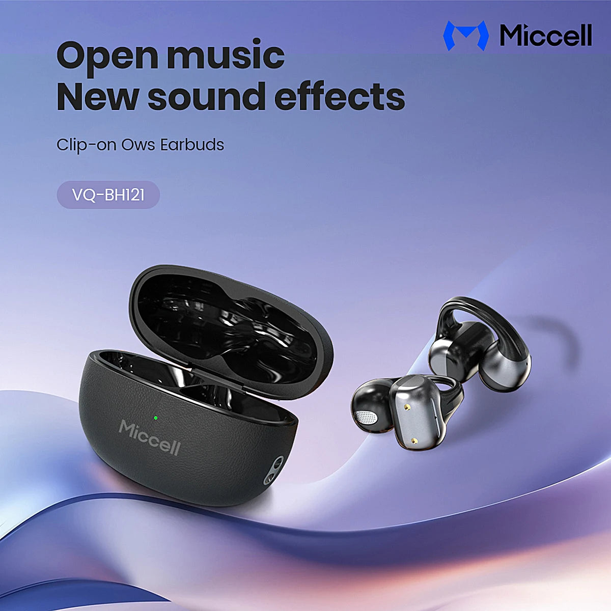 AUDIFONOS MICCELL CLIP-ON NEGRO