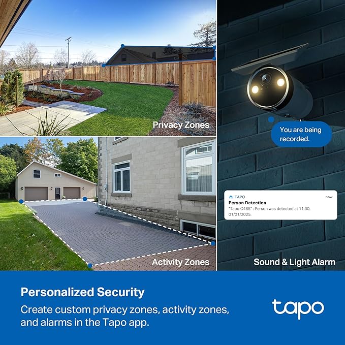 TAPO MAGCAM C465 - CÁMARA DE SEGURIDAD INALÁMBRICA 4K PARA EXTERIORES