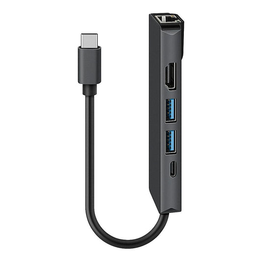 CONCENTRADOR ADAPTADOR 5 EN 1 STEREN CON RJ45