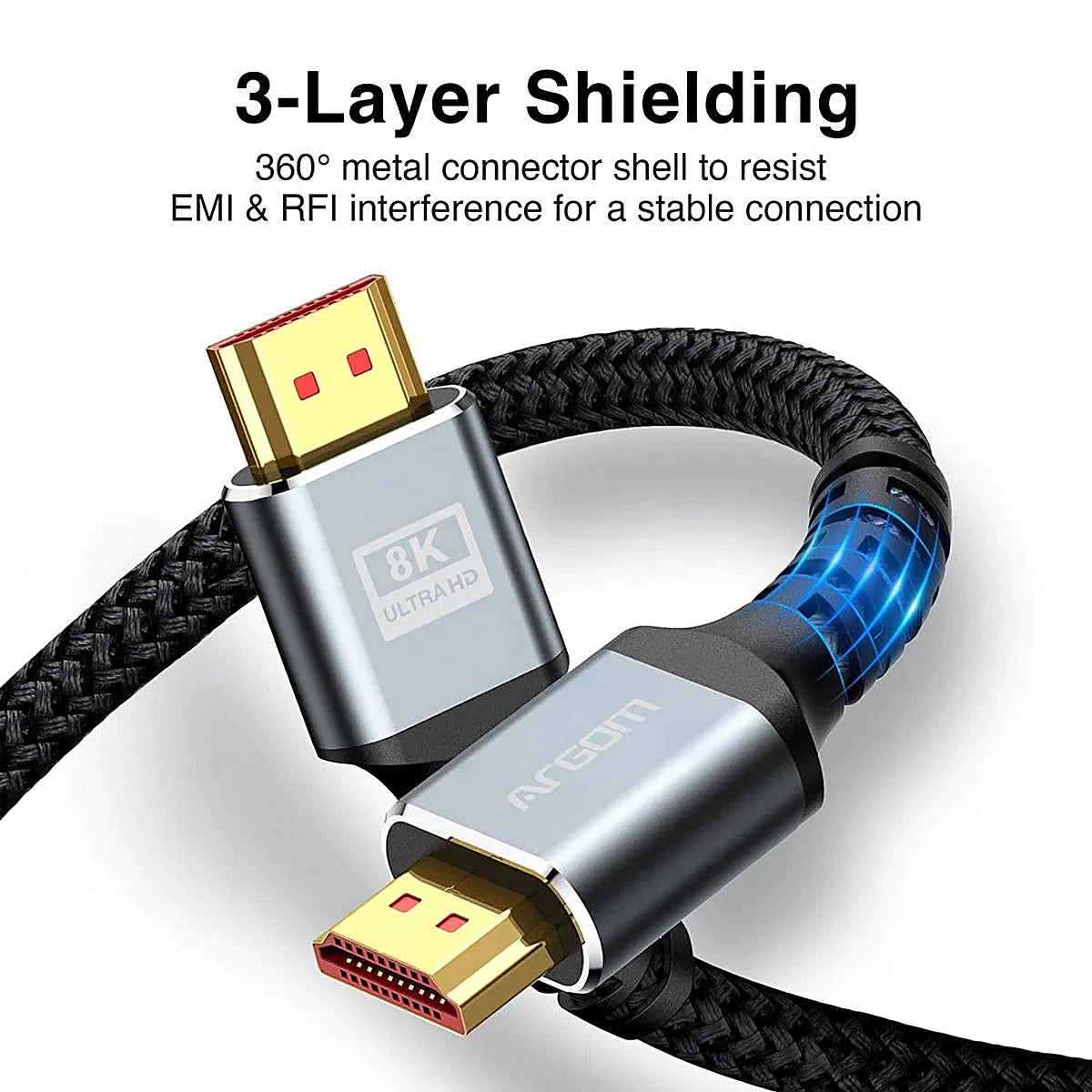 CABLE HDMI ARGOM PREMIUM 8K 1.8M