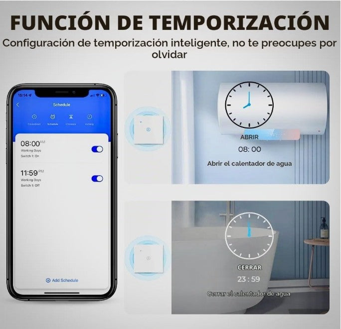 INTERRUPTOR INTELIGENTE PARA CALENTADOR DE AGUA