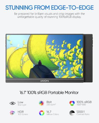 MONITOR PORTATIL ARZOPA Z1C