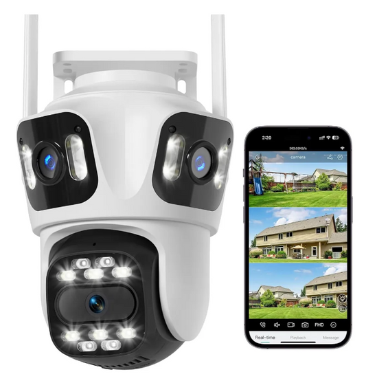 CAMARA IP WIFI 3 LENTES 15 MP