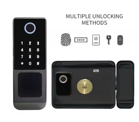 CERRADURA INTELIGENTE WIFI DOBLE HUELLA RESISTENTE AL AGUA IP66