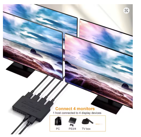 SPLITTER HDMI 4 EN 1