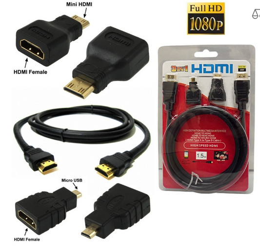 CABLE HDMI 3 EN 1