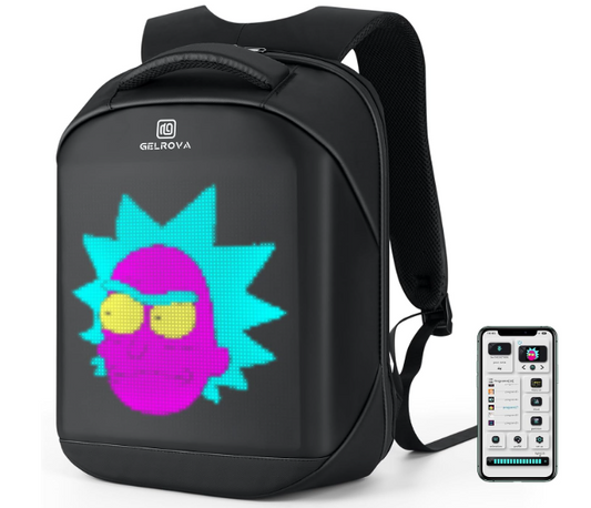 Gelrova Mochila LED con control de aplicaciones