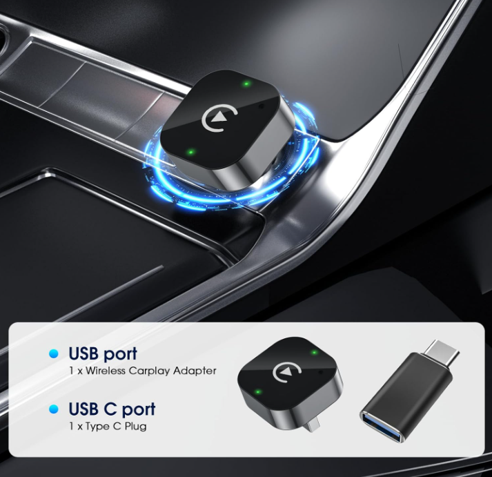 ADAPTADOR INALAMBRICO CARPLAY Y ANDROID