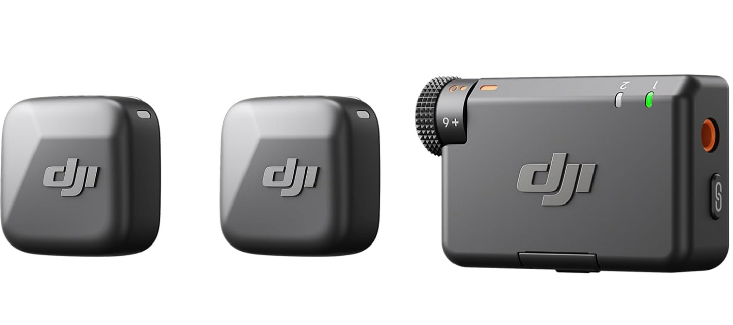 DJI MIC MINI (2 TX + 1 RX + ESTUCHE DE CARGA), MICRÓFONO INALÁMBRICO