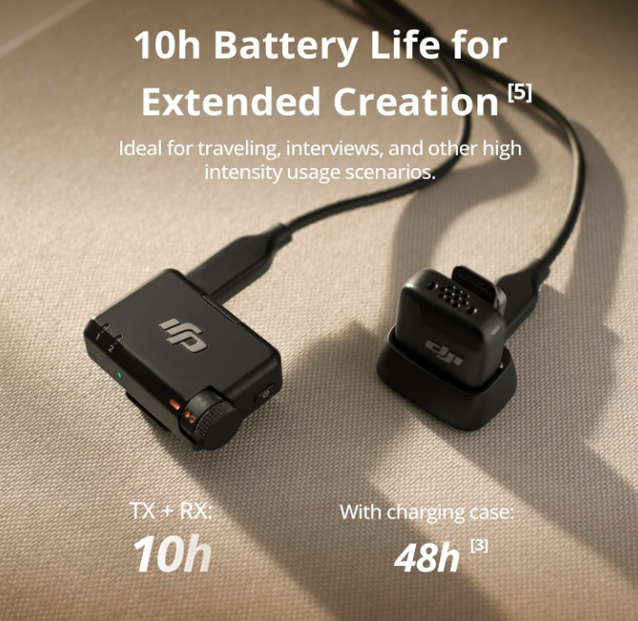 DJI MIC MINI (2 TX + 1 RX + ESTUCHE DE CARGA), MICRÓFONO INALÁMBRICO