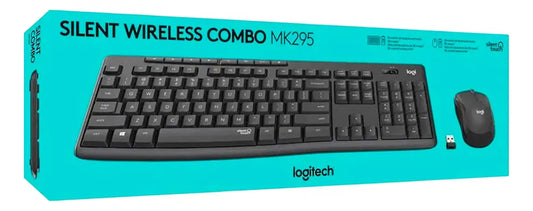 COMBO DE TECLADO Y MOUSE LOGITECH MK295 SILENT WIRELESS NEGRO